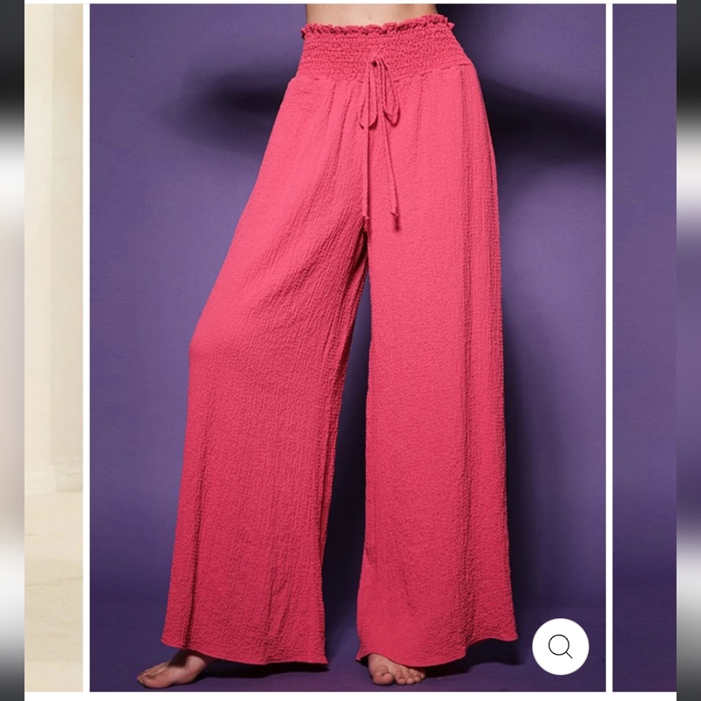 147 Women's Pink Wide-Leg Pants